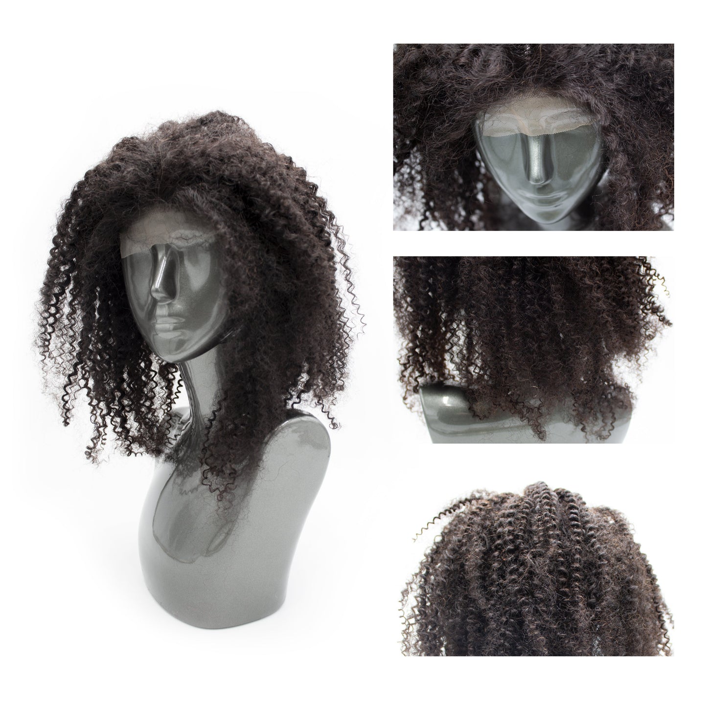 14A 4x4 HD LACE Closure Wigs Kinky Curly