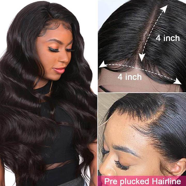 14A 4x4 HD LACE Closure Wigs Body Wave