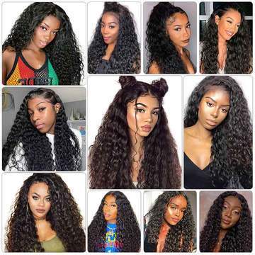 14A 13x4 HD LACE Frontal Wigs Water Wave