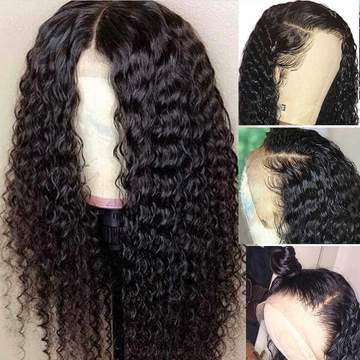 14A 13x4 HD LACE  Frontal Wigs Deep Wave