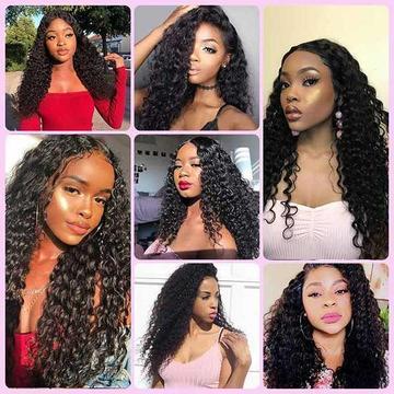 14A 13x4 HD LACE  Frontal Wigs Deep Wave