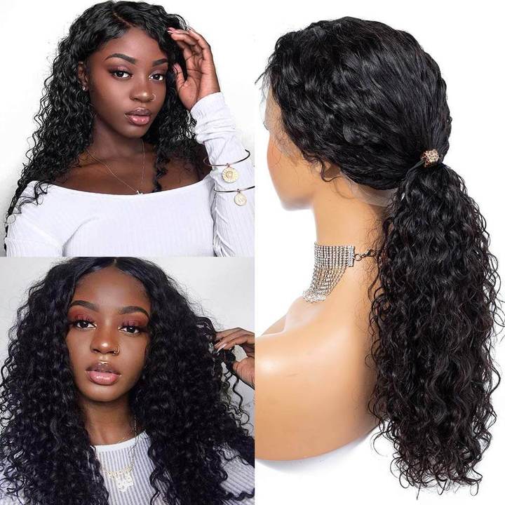 14A 4x4 HD LACE Closure Wigs Deep Wave