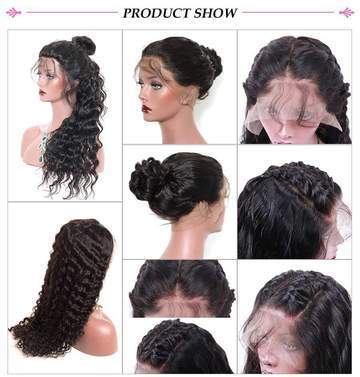 14A 13x4 HD LACE  Frontal Wigs Deep Wave